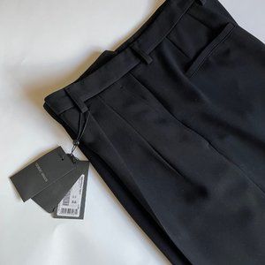 Giorgio Armani black pleated trouser size 12